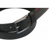 Шкіряний ремінь Skipper 110-130 x 3.3 см Чорний (1059-33)