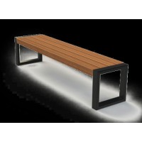 Лава паркова стилі Loft Чорний NS-1599 480x1400x450 мм