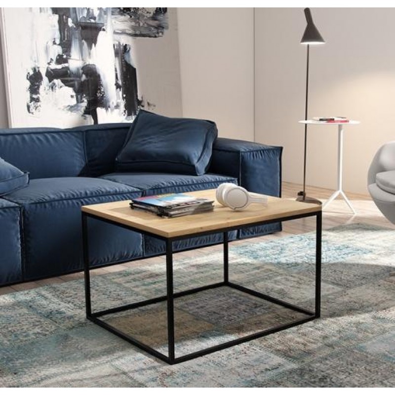 Кавовий журнальний столик у стилі Loft NS-602 580x1000x460 мм Черный