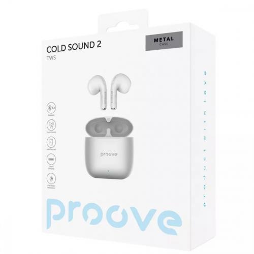 Бездротові навушники Proove Cold Sound 2 TWS silver/white