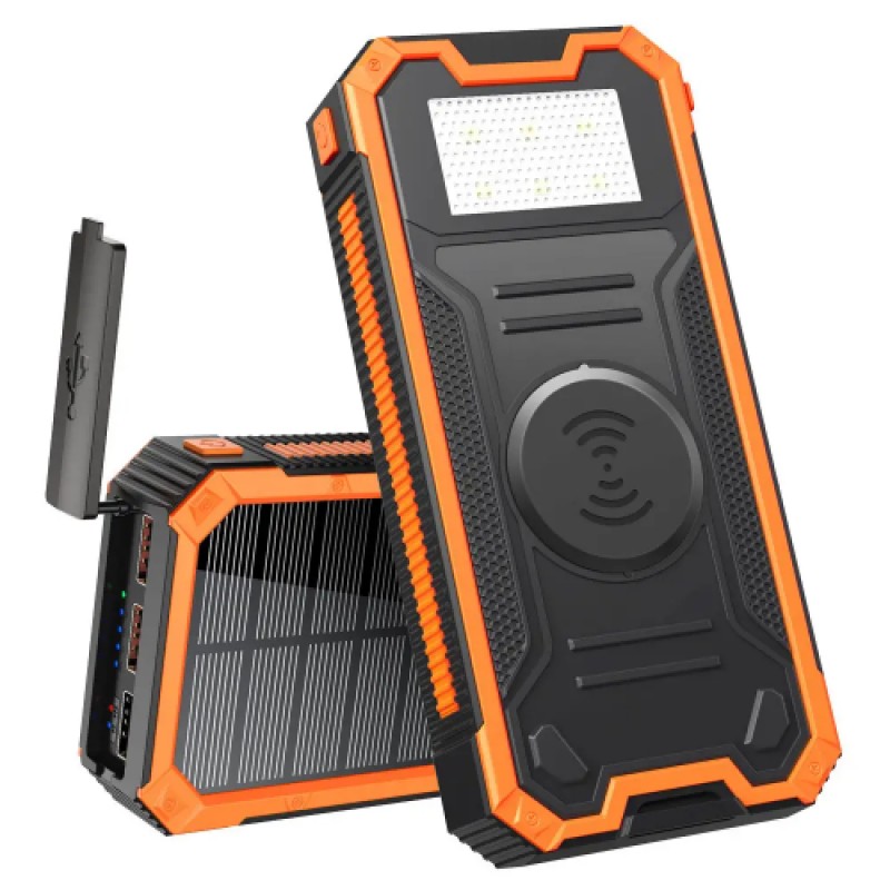 Зарядний пристрій на сонячних батареях iBattery YD-888KW 30000 mAh з ліхтариком (2431426714)