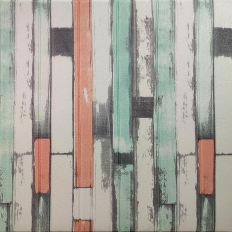 Самоклеюча декоративна панель 3D 3D Loft HP-MZ05-5 Під м'ятне дерево 700x700x5мм