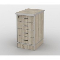 Тумба офісна Тиса Мебель ТМ-121 2 Сонома 76x60x40 см Тумба офісна Тиса Мебель ТМ-121 2 Сонома 76x60x40 см
