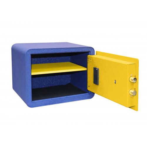 Сейф мебельный Griffon MSR.30.E Yellow-Blue Сейф мебельный Griffon MSR.30.E Yellow-Blue