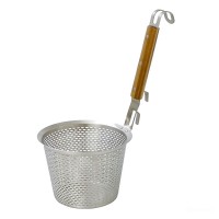 Сито-дуршлаг для варіння макарон Zhongjing 34 см Сріблясто-коричневий (HP-19-26)