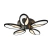 Стельова LED люстра Sunlight чорний 1517-530