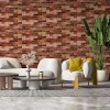 Самоклеюча 3D панель під коричневу цеглу катеринослав Sticker Wall 20000х700х3мм