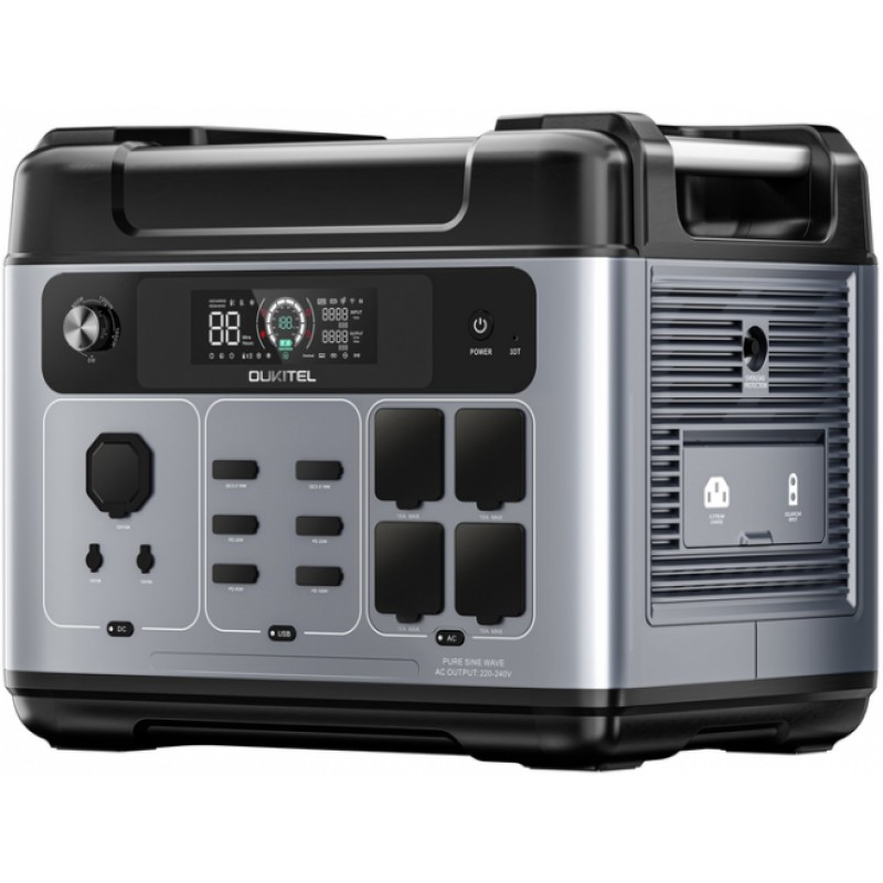 Зарядна станція Oukitel P2001E Plus 2400Вт 2048Вт/год LiFePO4 (2429149122)