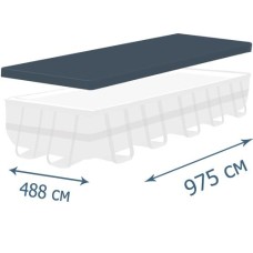 Захисний тент-чохол Intex 10757,  ▭ 975 х 488 см для каркасного басейну