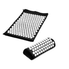 Килимок масажно-акупунктурний Life style Acupressure Mat and Pillow Set з подушкою 64 х 40 см Чорний