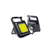 Ліхтарик - брелок акумуляторний з карабіном та магнітом Keychain Light 15155 Mini COB Чорний