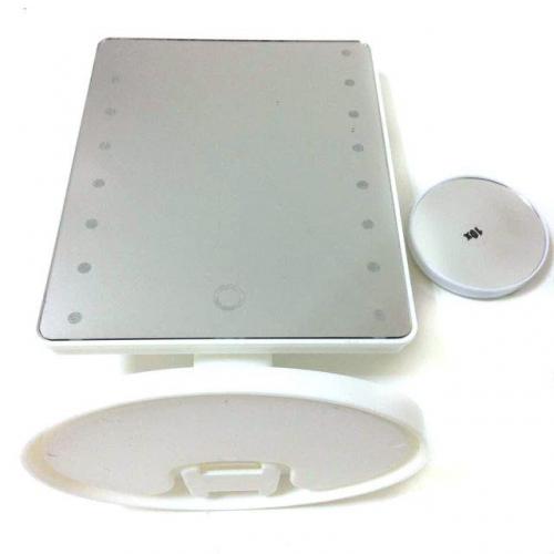 Дзеркало з підсвічуванням косметичне MHZ Magic Makeup Mirror R86667 21.5х16.5 см Білий Дзеркало з підсвічуванням косметичне MHZ Magic Makeup Mirror R86667 21.5х16.5 см Білий