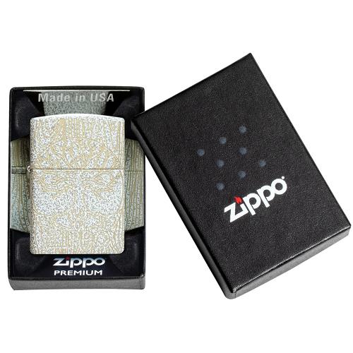Бензинова запальничка Zippo Tree of Life Woodgrain Design Білий (46697) Бензинова запальничка Zippo Tree of Life Woodgrain Design Білий (46697)