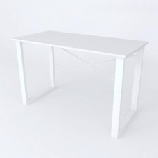 Письмовий стіл Ferrum-decor Драйв 750x1400x600 Білий метал ДСП Білий 16 мм (DRA057)