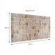 Декоративна ПВХ панель Sticker Wall 960x480x4 мм Бежевий (D) SW-00002481