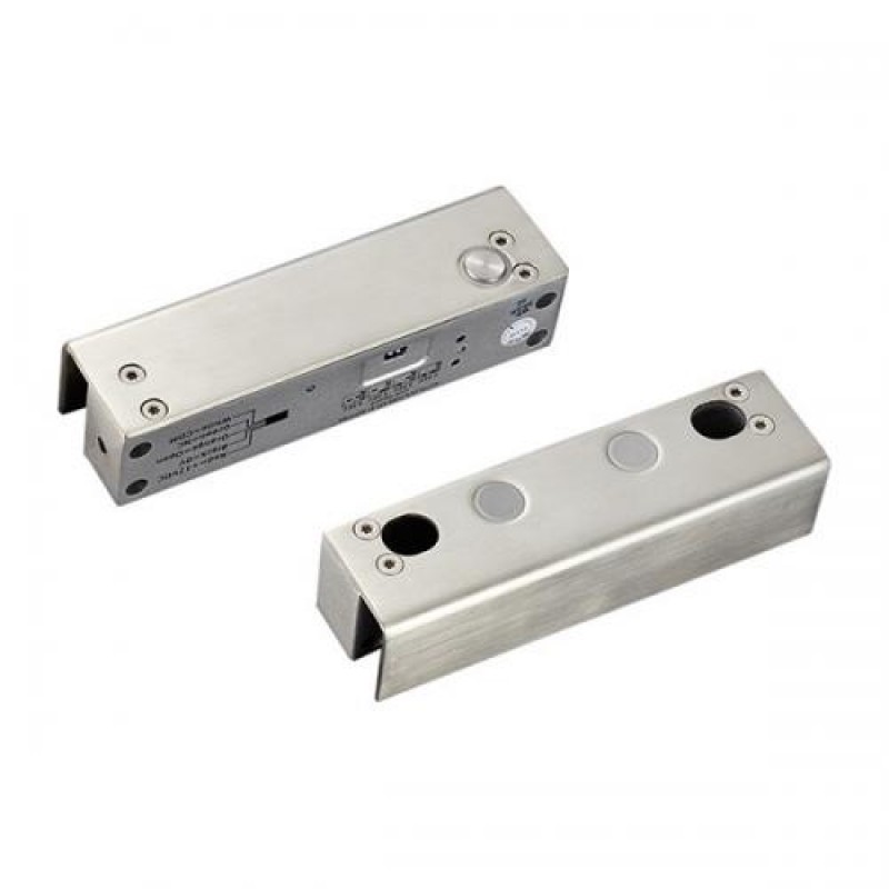 Замок ригельний YLI Electronic YB-500U(LED) на скляні двері без рами