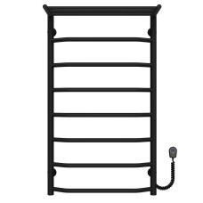 Рушникосушарка електрична Трапеція з полицею П8 500х900 Deffi Чорний EF16 (C.TP.90.50.8.E.B.R.5)