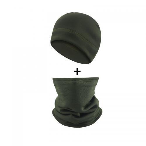 Комплект шапка та баф флісова No Brand JY-139 One Size Green Комплект шапка та баф флісова No Brand JY-139 One Size Green