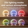 Настольна аккумуляторна смарт лампа із вбудованим аккумулятором UKC Smart RGB 15W Light Sound Machine Bluetooth Біла