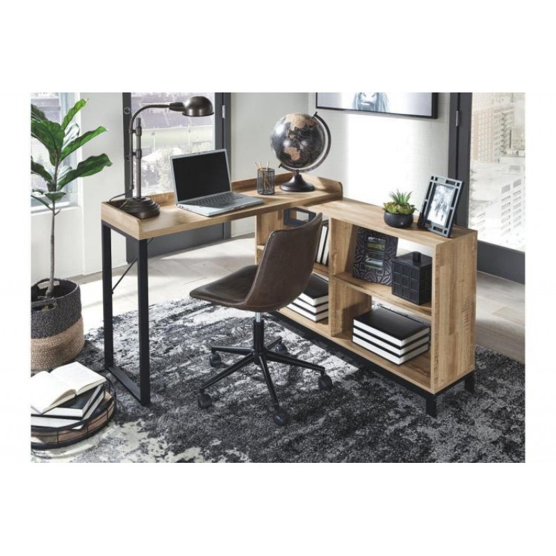 Кутовий письмовий стіл у стилі Loft NS-2181 830x1200x800 мм Черный