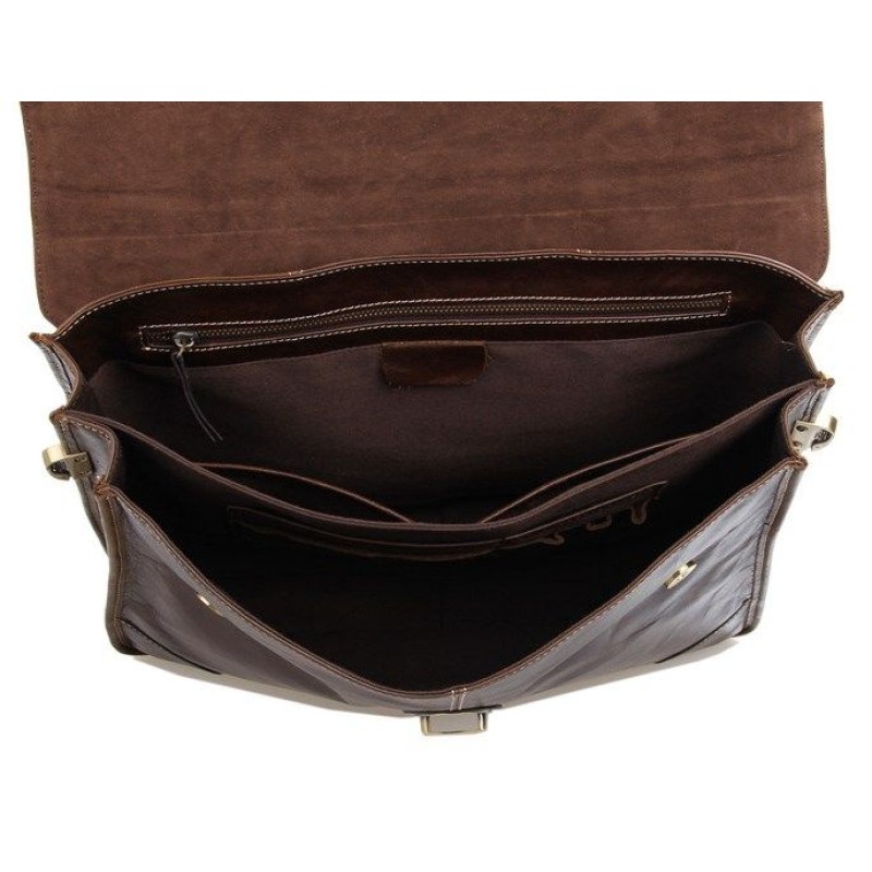 Сумка чоловіча Vintage 14085 для ноутбука Коричнева, Коричневий