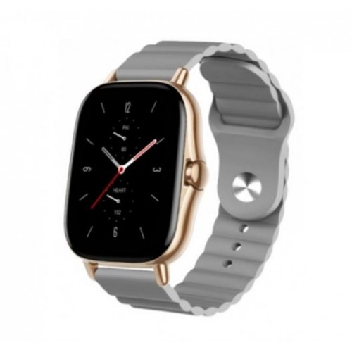 Ремінець BeWatch силіконовий 20мм для смарт годинник універсальний Wave Сірий (1010707) Ремінець BeWatch силіконовий 20мм для смарт годинник універсальний Wave Сірий (1010707)