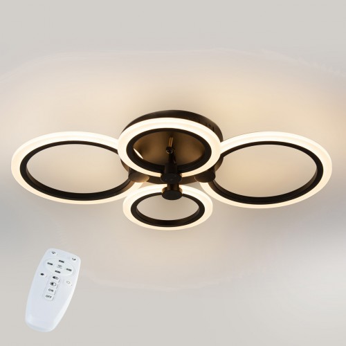 Полочна LED люстра Sunlight 5333/2+2 чорний