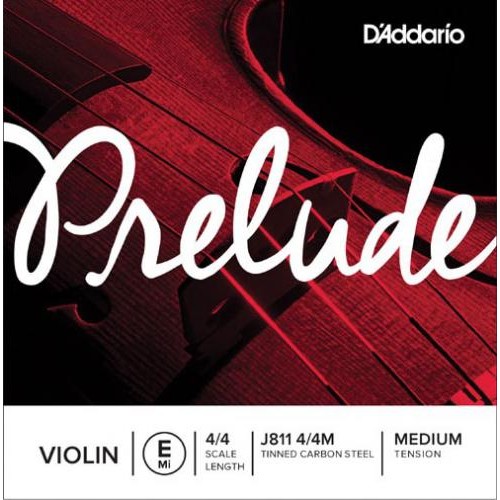 Струна D'Addario J811 4/4M Prelude Violin E String Medium Tension Струна D'Addario J811 4/4M Prelude Violin E String Medium Tension