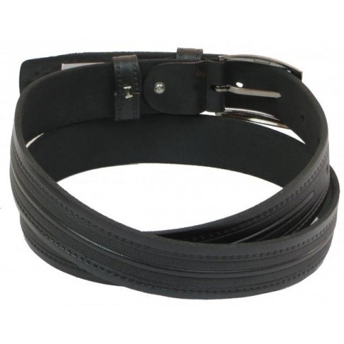 Шкіряний ремінь Skipper 110-130 x 3.5 см Чорний (1003-35) Шкіряний ремінь Skipper 110-130 x 3.5 см Чорний (1003-35)
