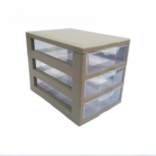 Комод-міні пластиковий 3 яруси 20 Х 19 Х 27 см