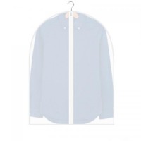 Чохол для одягу поліетиленовий No Brand Clothes Cover BHI00145 М 55 х 77 см Білий-Напівпрозорий (tau_krp40_00145)