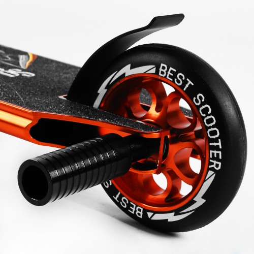 Самокат трюковий Best Scooter Spider HIC-система пеги алюмінієвий диск та дека колеса PU 100 кг Orange (107487)