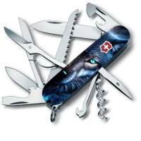 Складаний ніж Victorinox Huntsman Animal 91 мм 16 функцій Вовк (1.3713.3_F1040pw) Складаний ніж Victorinox Huntsman Animal 91 мм 16 функцій Вовк (1.3713.3_F1040pw)