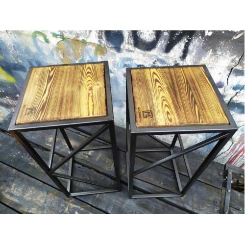 Барний стілець GoodsMetall у стилі ЛОФТ 750х350х350  Барний стілець GoodsMetall у стилі ЛОФТ 750х350х350