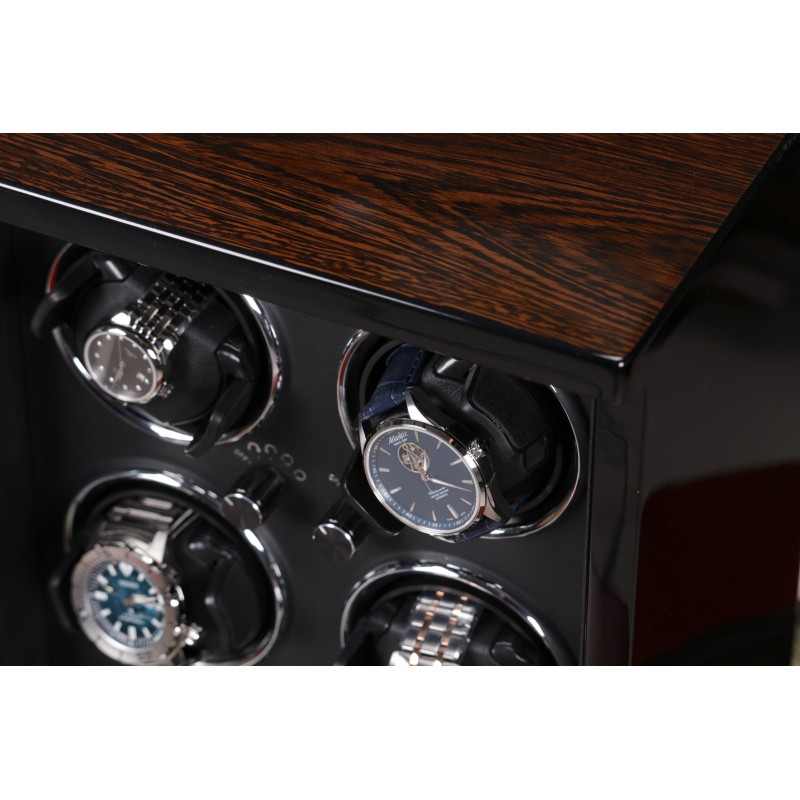 Скринька Salvadore для підзаводу 4 годинників S/451/BRB 4x4 Коричневий