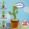 Інтерактивний плюшевий танцюючий кактус Funny Toys Dancing Light Cactus з різнобарвним підсвічуванням