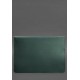 Шкіряний чохол-конверт на магнітах для ноутбука Універсальний Зелений Crazy Horse BlankNote