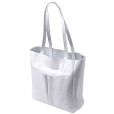 Сумка-шоппер із натуральної шкіри SHVIGEL 22844 29х30х12 см Білий