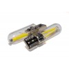 Світлодіодна лампа StarLight T10 1 діод COB 12V-24V 1W WHITE мультиполярна / скляна колба / друкована плата Black в інтернет супермаркеті PbayMarket!
