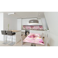 Наклейка вінілова на стіл Zatarga «Букети рожевих квітів» 650х1200 мм Z180862/1st