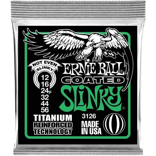 Струни для електрогітари Ernie Ball 3126 Regular Slinky Titanium Coated Strings 12/56 Струни для електрогітари Ernie Ball 3126 Regular Slinky Titanium Coated Strings 12/56