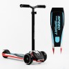 Самокат Best Scooter MAXI знімне алюмінієве кермо колеса PU зі світлом 70 кг Black and red (105876)