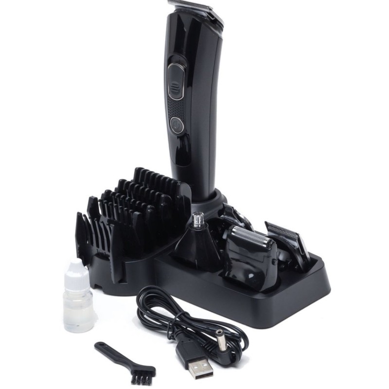 Акумуляторна машинка для догляду за головою багатофункціональна стрижки волосся з насадками VGR V-175