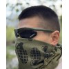 Тактичні окуляри 5.11 Tactical Aileron Shield з 4 лінзами оправа оливкова з поляризацією