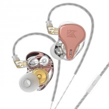 Динамічні навушники KZ DQ6S із мікрофоном Рожево-золотий