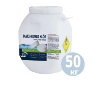 Таблетки для басейну MAX «Комбі хлор 3 в 1»Kerex 80005, 50 кг (Угорщина). Препарат для очищення від слизу