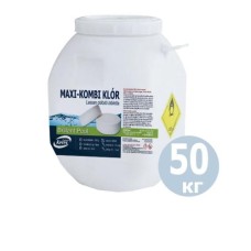 Таблетки для басейну MAX «Комбі хлор 3 в 1»Kerex 80005, 50 кг (Угорщина). Препарат для очищення від слизу