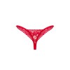 Мереживні стрінги Obsessive Lacelove thong XL/2XL Red, низька посадка в інтернет супермаркеті PbayMarket!