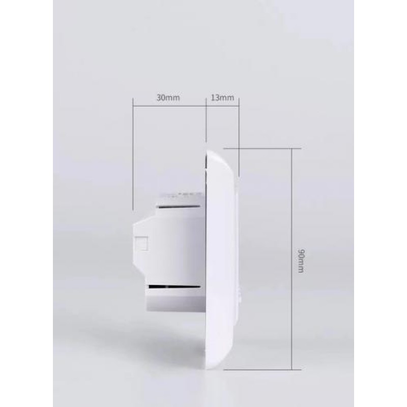 Терморегулятор Oshland М6 для теплої підлоги програмований Білий (050695)