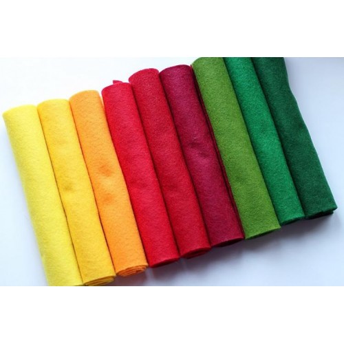 Набір китайського м'якого фетру Pugovichok Осінній букет 9 кольорів для рукоділля та творчості (7159) Набір китайського м'якого фетру Pugovichok Осінній букет 9 кольорів для рукоділля та творчості (7159)